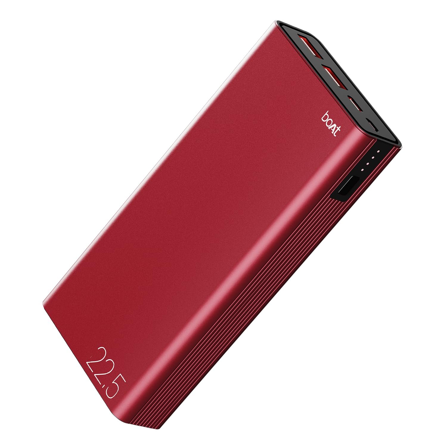 boAt (2026 Launch) Energyshroom PB401 20000 mAh 22.5W Fast Charging Power Bank (4X Output Ports, Supports Android, iPhone, Tablets, Earbuds, etc.), USB Type C (Garnet Red)