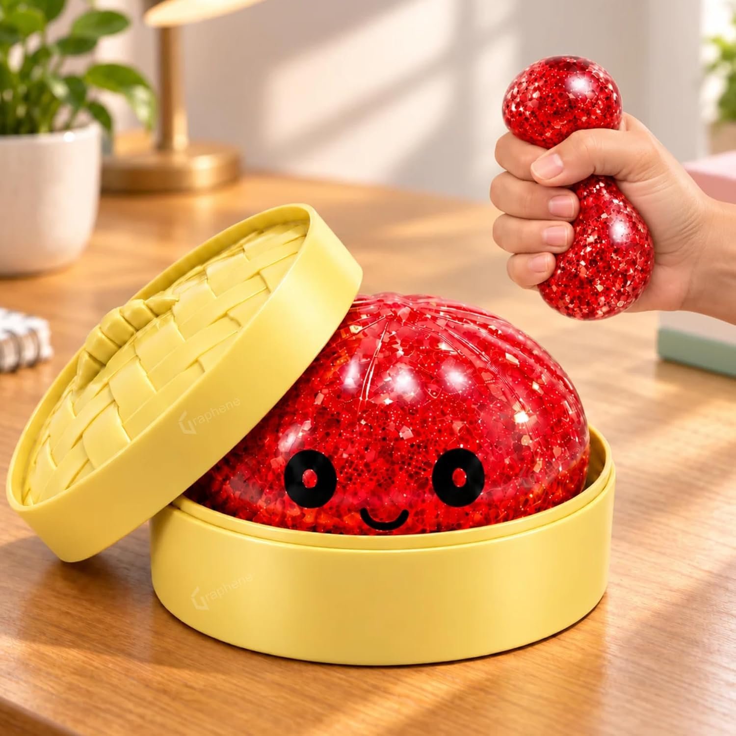 Graphene Dumpling Squishy Ball Mystery Box for Kids 3+Years Adults Silicone Sensory Fidget Toy Stress Relief Ball Squeeze Toy Cute Anti Anxiety Slime Mesh Ball Party Favor Birthday Gift Boys Girls