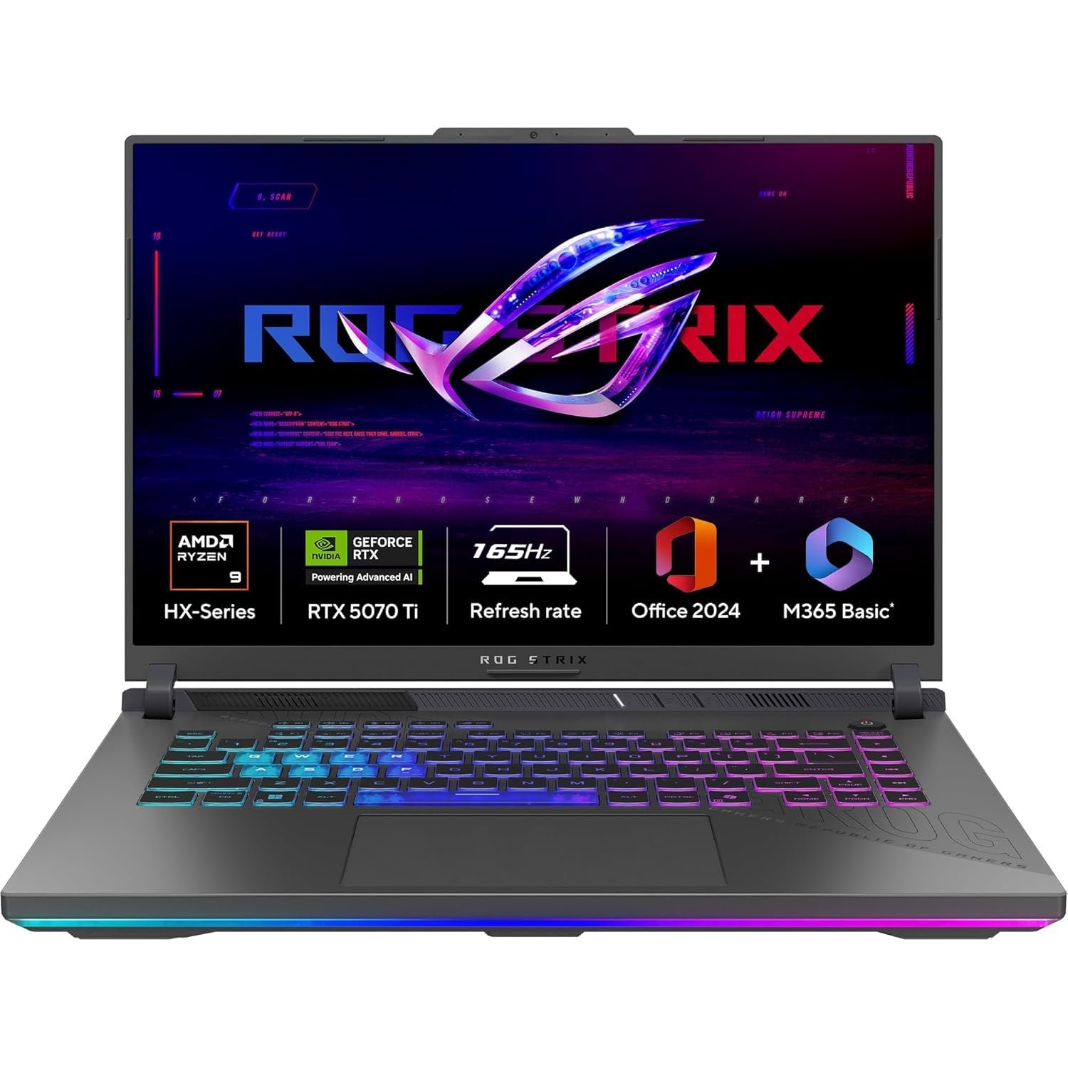 ASUS ROG Strix G16, AMD Ryzen 9 8940HX, RTX 5070 Ti |