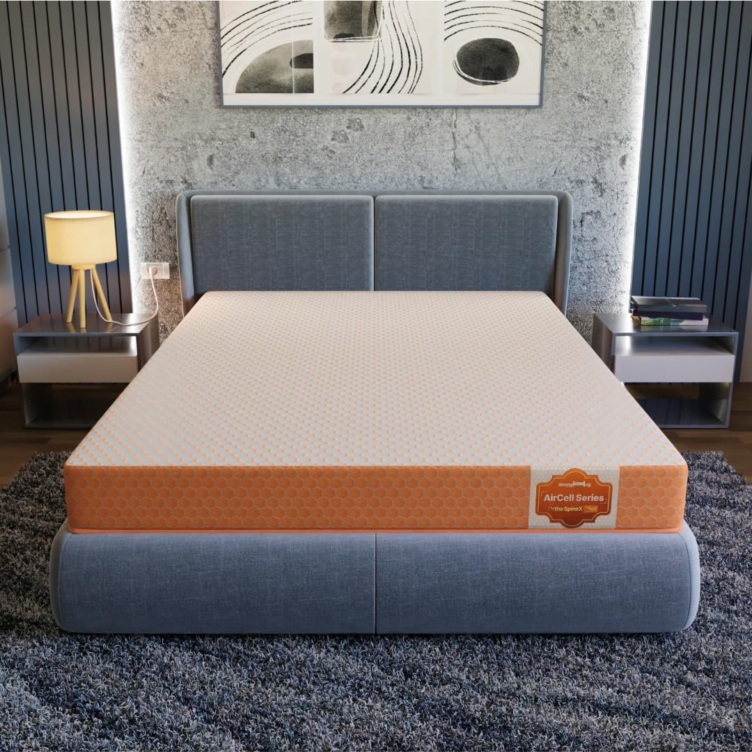 SleepyHug AirCell Ortho Spinex Plus 6 inch Mattress 72x72x6 Inch @ 7003.