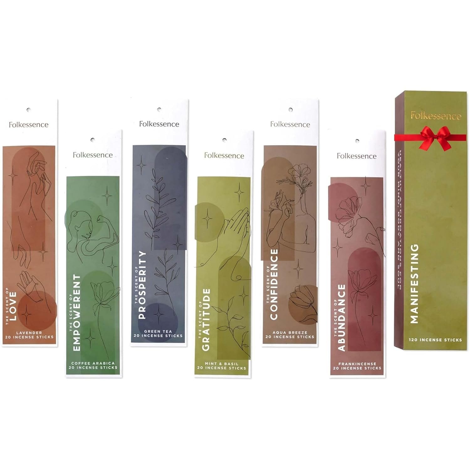 Folkulture Frankincense Incense Sticks for Home | Agarbatti Stick Set of 6