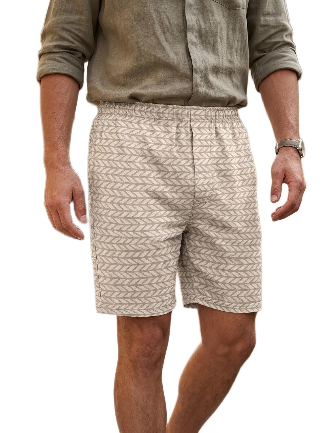 MAYKR Men’s Cotton Bermuda Shorts for Summer & Beach Wear (Color May Vary According to Stock)