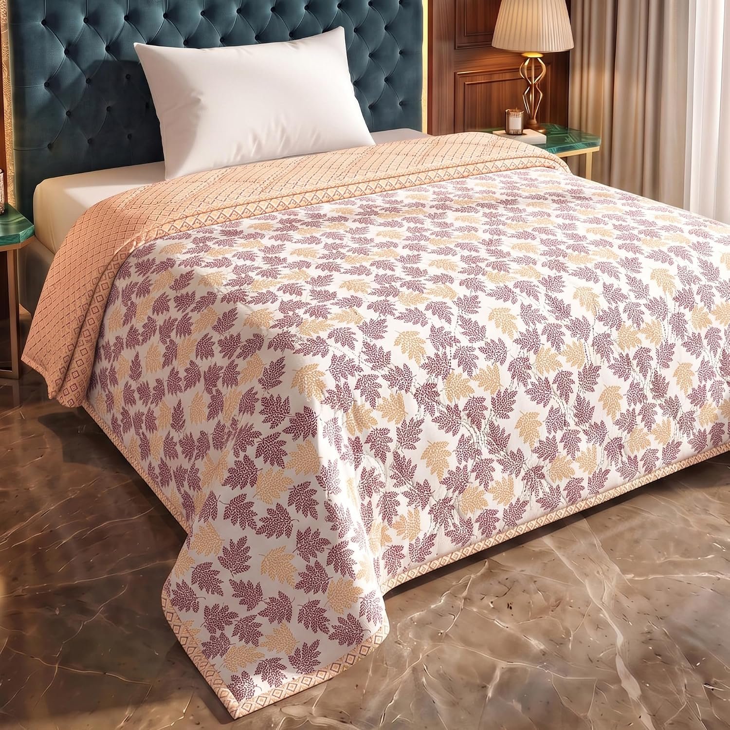 Single Bed Comforter 220 GSM 150x220 CM, Mauve