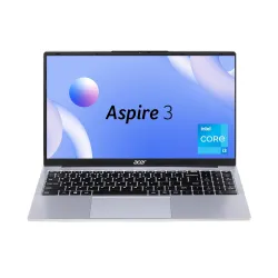 Acer Aspire 3,Intel Core i3-1315U, 8GB DDR4 RAM/256GB SSD, 15.6" FHD IPS Display, Win 11 Home, Silver Colour, 1.7 Kg, A325-53, Backlit Keyboard, Thin & Light Laptop