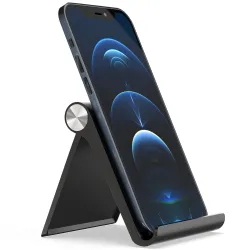 APPUCOCO Adjustable Plastic Mobile Phone Stand | Foldable Desk Stand with Anti-Slip Base | Lightweight Holder for Smartphones & Mini Tablets | Ideal for Office, Home & Online Classes