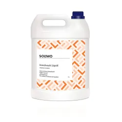 Amazon Brand - Solimo Liquid Handwash, Refill Can | Orange Ginger | 5 Litre | Fights Germs | Ph-Balanced Formula | No Added Triclosan & Parabens