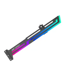 Ant Esports GCB90 Addressable RGB Graphics Card GPU Brace Support Video Card Sag Holder/Holster Bracket, Built-in ARGB Strip, Adjustable Length and Height Support (Black)