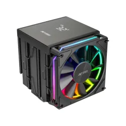 Ant Esports V8 Digital CPU Air Cooler CPU Fan with LED Temperature Display & ARGB|2x120mm FANs| Support Intel - LGA1851 / 1700/1200 AMD - AM5 / AM4