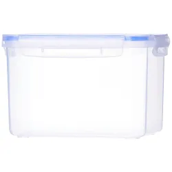 ARISTO Lock & Fresh 212 Plastic Storage Container For Storing grains, pulses, rice, wheat etc - 1800 ML, Transparent Clear, large (LOCK&FRESH212), (19 x 12 x 13) cm