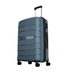 Aristocrat Liberty 8-Wheel Large Size Hard Case Trolley Bag, Spanish Blue