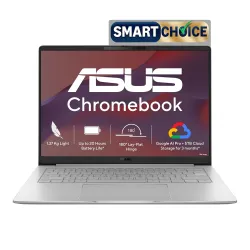 ASUS Chromebook CM1405 (2026), Smartchoice, MediaTek Kompanio 540 Processor, 8GB RAM, 128GB SSD, FHD, 14"(35.5 cm), Chrome OS, Pure Grey, 1.37 Kg, CM1405CM4A-S60033, Thin & Light Laptop
