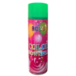BOSS Natural Skin-Friendly Herbal Holi Snow Spray Bottle Color | Non-Toxic organic natural holi colour (GREEN) 550ML