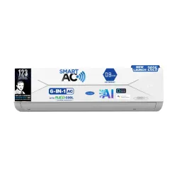 CARRIER 2025 Model 1 Ton 3 Star Split Inverter with Wi-fi Smart Flexicool 6 in 1 ConvertibleSmart Energy Display, Dual Filtration with HD & PM 2.5 Filter AC (CAI12EE3R35W0, White)