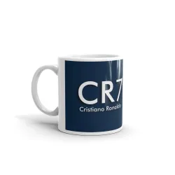 CHHAAP Cr7 Cristiano Ronaldo Printed Microwave Safe White Ceramic Coffee Mug (350 ml) (SP1 07)