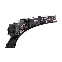Classic Electric Style Toy Train Set with Track | Century Express Battery Operated Model Train | Kids Railway Play Set & Gift Item (Battery Not Included)