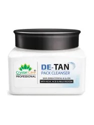 Crystal Care De-Tan Pack Cleanser with Kojic Acid and Milk for Radiant Skin (401 g)