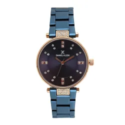 Daniel Klein Analog Blue Dial Women's Metal Watch-Dk11328-5