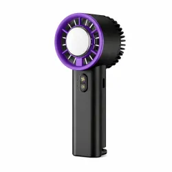 Desidiya® Portable Hand Fan | 1800mAh Rechargeable Battery | Digital Display | Touch Control | 3 Speed Modes with 150 speed dailing Button | Personal Cooling Fan for Home, Office & Travel
