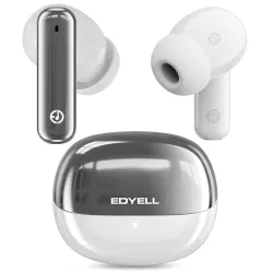 EDYELL A1 Truly Wireless Bluetooth in Ear Earbuds with Upto 35Db Active Noise Cancellation, 13 mm Dynamic Drivers, Type-C Fast Charging with Upto 48Hrs Music Playback (White)