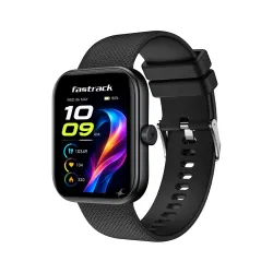 Fastrack Revoltt S1 with 1.83” Ultra UV Sqaure Display with Singlesync BT Calling, Heart Rate, SpO2 & Sleep Tracking,IP68,Nitro Fast Charging,Upto 5 Days Battery- Smart Watch for Man and Woman-Black