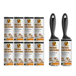 Foodie Puppies Pet Hair Remover Lint Roller Refills - (15 Refills, Total 900 Sheets) Extra Sticky Lint Roller Refills Only, 60 Sheets per Roller, Remove Dog and Cat Hair from Clothes, Furniture