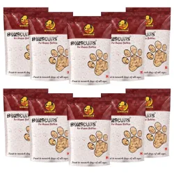 Foodie Puppies Dog Biscuits - (10Kg) Chicken Flavor Bone-Shape Oven Baked Treats with Crunchy Texture | Healthy, Nutritious Pet Snacks for Training, Dental Care & Daily Use | All Dog Breeds & Sizes
