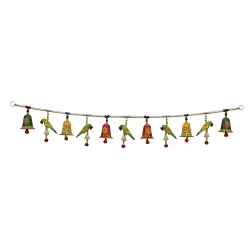 Fully Decorative Door Hanging Bells Handcraft Item for Living Room, Temple, Multicolor, 30 Gram Pack of 1 (m4)
