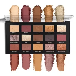 INSIGHT All Eyes On You Eyeshadow Palette (17 g) | Mix of 15 Matte, Shimmer & Metallic Shades | Smooth Texture | Intense Pigment | One Stroke Payoff | Transfer Proof | Long Lasting | Easy Blending | Beginner Friendly Eye Makeup Kit