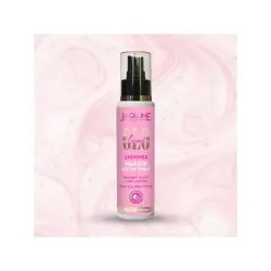 JAQULINE USA Lumi Glo Shimmer Makeup Setter Spray | Lightweight Makeup Setting Spray | Fine Mist Application | Adds Radiant Glow | Easy to Use, Long-Lasting Makeup Fixer - Pink Infusion 110ml