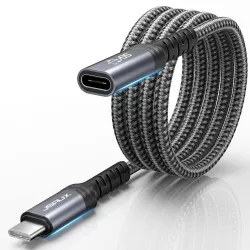 JSAUX® Type C Extension Cable 6.5Ft, PD 100W Type C Cable Fast Charging