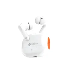 JUST CORSECA Sonnet Wireless Earbuds with Quad Mic | ENC | TWS Earphones | 42H Playtime | 13mm Dynamic Driver | Fast Charging | IPX4 Waterproof | Bluetooth 5.4 | Soft Touch | Type-C Charging (White)