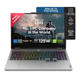 Lenovo LOQ Intel Core i7-14700HX | NVIDIA RTX 5050 8GB (16GB RAM/1TB SSD/FHD IPS/144Hz Refresh Rate/440 AI TOPS/15.6" (39.6cm)/Windows 11/5.0MP Camera/Office 2024/Grey/2.4Kg), 83JE01FTIN Gaming Laptop