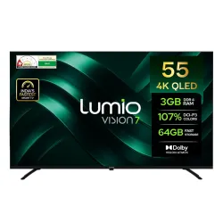 Lumio Vision 7 2026 139 cm (55 inches) 4K Ultra-HD Smart QLED Google TV FTW3-ADSJ