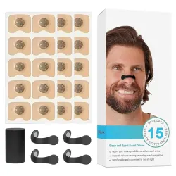 Magnetic Nasal Dilator Kit with Adhesive Strips for Sleep and Sport Use