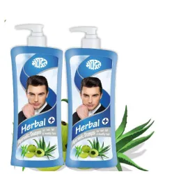 Meghdoot Ayurvedic Herbal Plus Shampoo Enriched With Extracts of Amla & Aloevera for Hair Fall Control & Healthy Hair, 500ml Each, Pack of 2