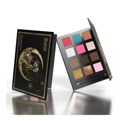 Moon Duchess Eyeshadow Palette-Nova, 12 Vegan, High Pay-Off Shades with 4 Highly Reflective and Mesmerising Textures for Super Blendable and Long Wearing Charm- 24g