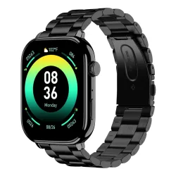 Noise Pulse 4 Max Smart Watch with AI Create (India's 1st Ever with Unlimited Watch Faces), AI Search, 1.96' AMOLED Display, Functional Crown, Premium Metallic Finish, Health Suite (Elite Black)