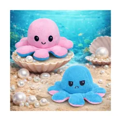 Octopus Plushie Reversible Soft Toys for Kids | Plush Soft Toys for Baby Boys and Girls| Best Gift | Octopus Soft Toy for Kids (Multicolor)