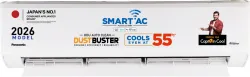 Panasonic 2026 Model 1.5 Ton 3 Star Split Inverter with Wi-fi Smart, DustBuster Tech, Matter Enabled, AI, Heavy Duty Cooling, Higher Airflow, 4-Way Swing, Cools at 55 Deg. C, Copper Condenser, 8in1 Convertible, PM0.1 Filter AC (CS-SU18BKY3WXH/CU-SU18BKY3WXH, White)