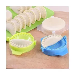 Plastic Momos Maker Garijalu Maker Tool Gujiya Maker Device Easy Mould Machine Cooking Tool (Multicolor) AMM-9
