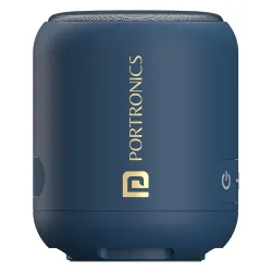 Portronics SoundDrum 1 12W TWS Portable Bluetooth Speaker with Powerful Bass, Bluetooth 5.3V, 360° Surround Sound, USB Drive in, Type C Fast Charging(Blue)