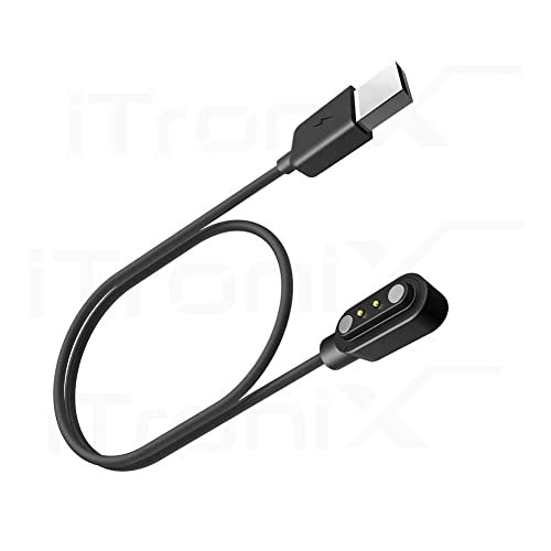 iTronix Charging Cable Suitable for Boat Storm/Storm 1.3" Curved Display/Xtend/Xtend Pro/Xplorer/Wave Connect/Wave Beat/Wave Fit/Wave Style Smartwatches