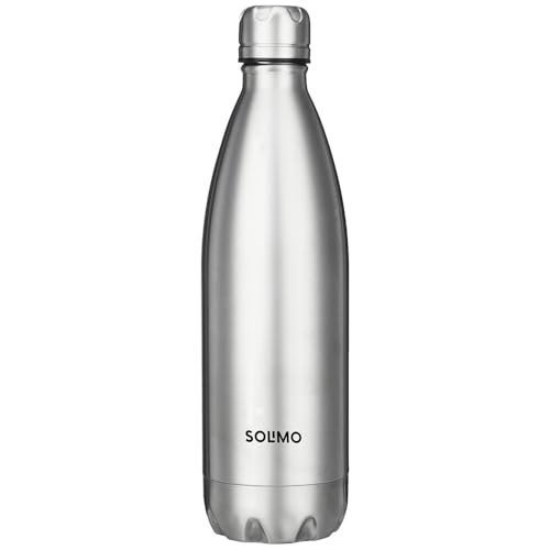 Solimo Stainless Steel Insulated Cola Bottle (1000ml) | Superior Durability | 100% Food-Safe | Leak Proof | BPA-Free Cap (Steel Finish)