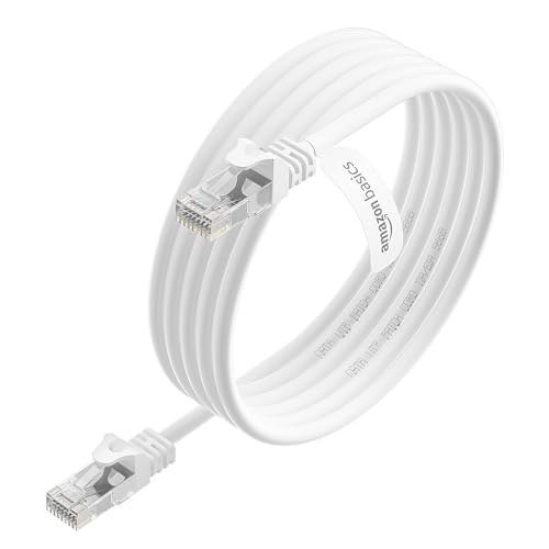 amazon basics RJ45 Cat-6 Ethernet LAN/Patch Cable for Personal Computer -5 Feet, White