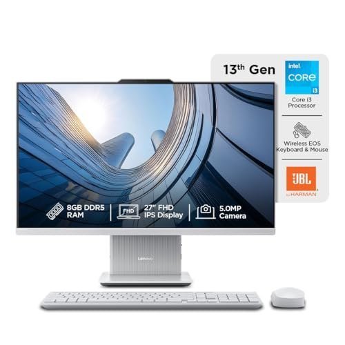 Lenovo IdeaCentre AIO Intel Core i3-1315U 27" FHD IPS (8GB RAM/512GB SSD/
