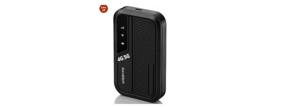 GameSir 4G/5G LTE WiFi Hotspot Device, SIM Card Slot with Up to 300Mbps WiFi Hotspot
