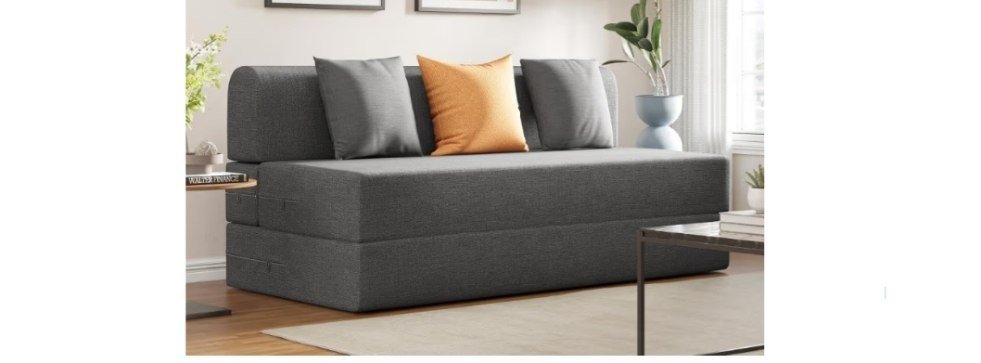 Wakefit Sofa Cum Bed | 5 Yr Warranty | 3 Seater, Foldable Sofa, 32 Density Foam with Mattress (6Ft x 5Ft), Removable & Washable Cover, Lightweight