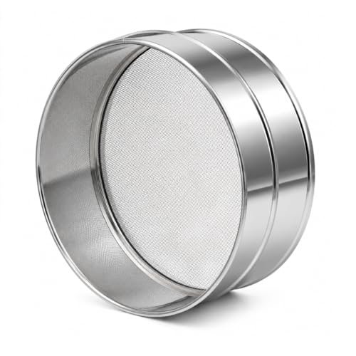 ADD2CART Fine Mesh Stainless Steel Atta & Suji Chalni (19 CM) – Flour Sieve for Kitchen