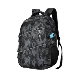 Safari Omega Plus Casual Laptop Backpack, 2 compartments, Raincover, Organizer, Full body print, Bottle holder, Front pockets