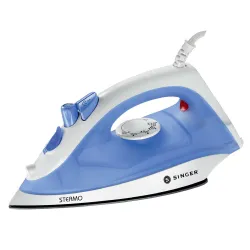 SINGER Steamo 1200-Watt Steam Iron with 200 ML water tank | Quick Heat | Dry / Steam / Spray Functions | Powerful Steam Burst | Non-Stick Soleplate | Self Cleaning | 2-Year Warranty | Blue